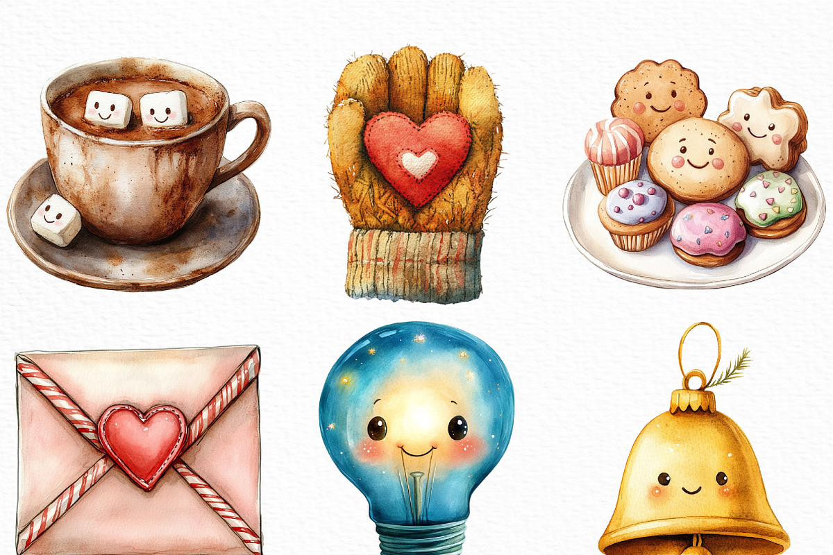Cute Illustration Christmas PNG, an Illustration by Craft Nest (Photo 4 of 6)