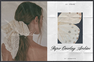 Handcrafted Paper Overlay Archive, a Texture Graphic by lerinartstudio