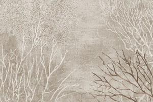 Ethereal Neutral Coral Wallpaper, a Decorative Illustration by Virgo Studio