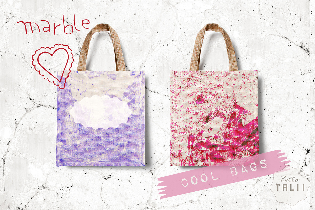 MARBLE PAPER BUNDLE, a Texture Graphic by Hello Talii (Photo 2 of 8)