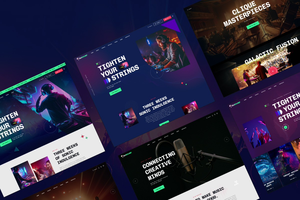 DJsound - Night Club WordPress Theme, a WordPress Template by Opal Wordpress Theme (Photo 2 of 7)