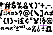 SCRADL. Layered Cutted Font Family., a Symbol Font by Luxfont (Thumbnail 6 of 11)