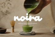 Noira – Soft Organic Display Font, a Script Font by Creacy Studio (Thumbnail 1 of 8)