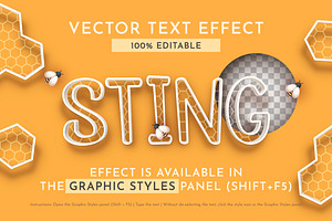 Sting Editable Text Effect