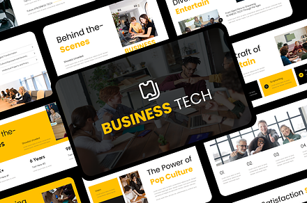 Business Technology Presentation, a Presentation Template by Hammad Arif
