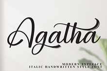 Agatha | Script Font