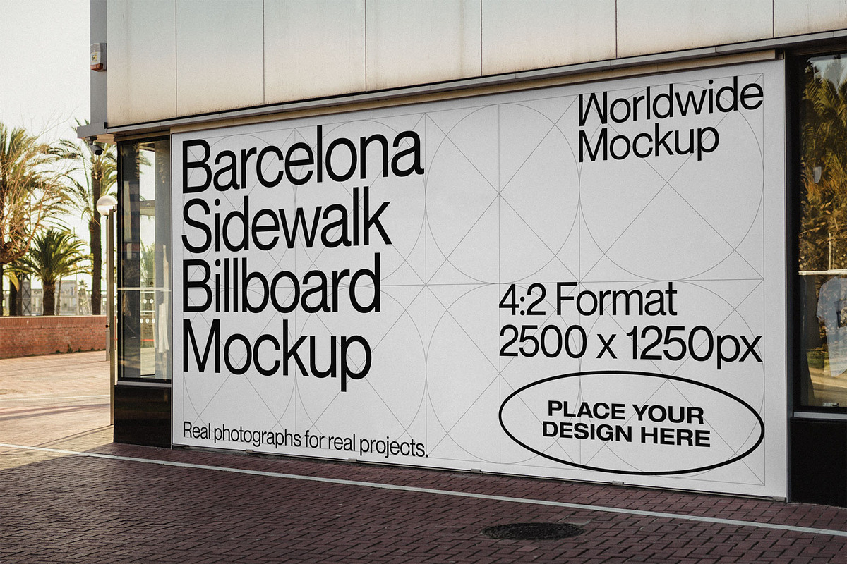 Barcelona Billboard Mockup, an Advertising Mockup by Worldwide Mockup (Photo 2 of 2)