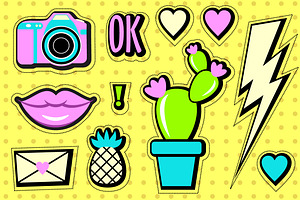 Stickers Set 90s