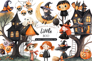 Cute Halloween Clipart PNG