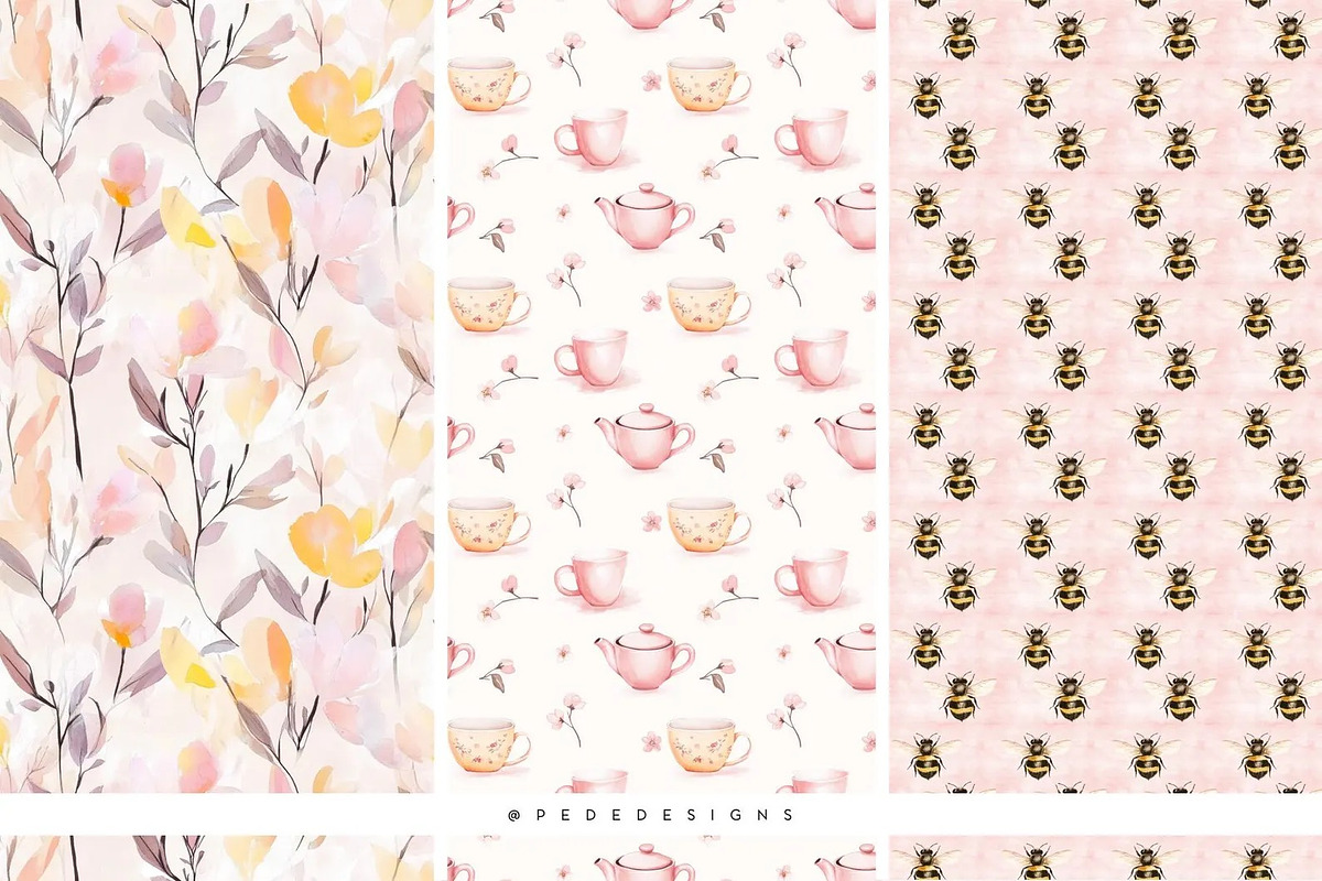 Spring Is Here. Pink Edition., a Seasonal Illustration by PeDe Designs (Photo 12 of 14)