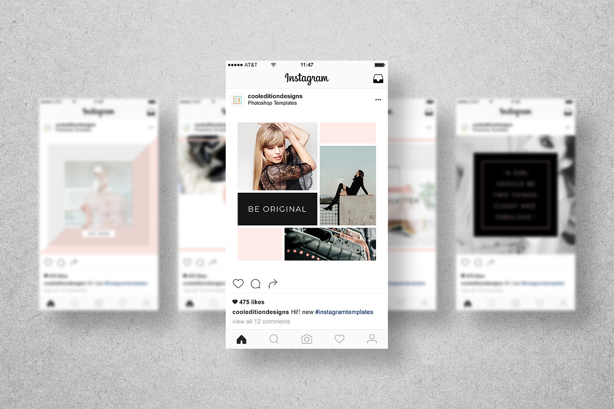 Fashion Instagram Post Templates, a Social Media Template by Cooledition (Photo 3 of 6)
