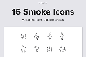 Smoke Line Icons