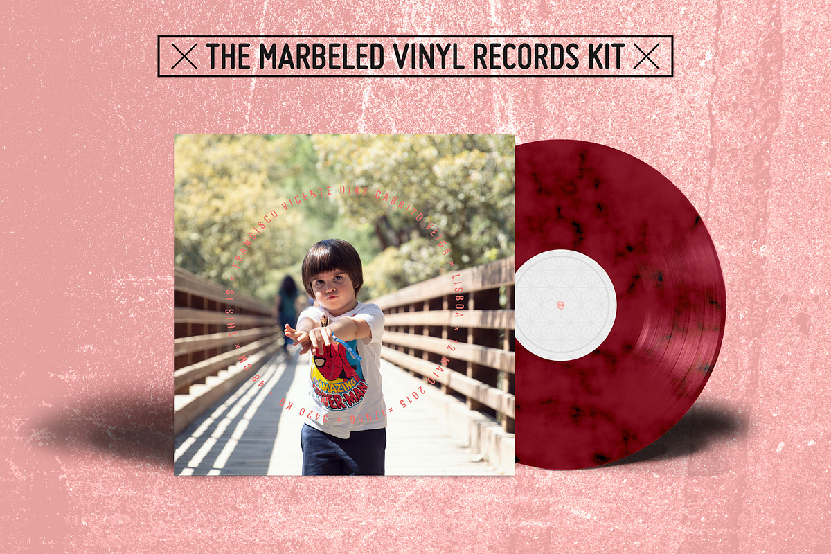 20 Marbled Vinyl Records - Mockup, a Product Mockup by this is awsm (Photo 16 of 23)