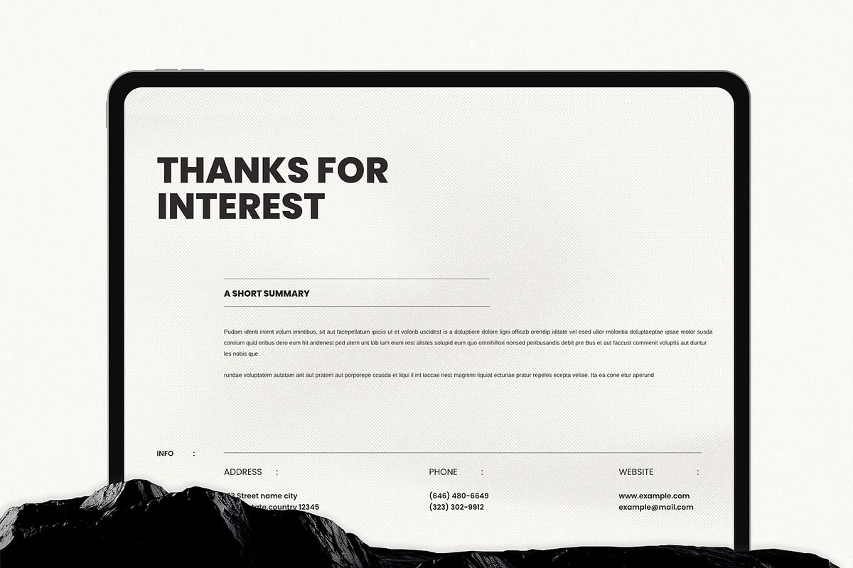 Graphic Design Portfolio Template, a Brochure Template by Studio Monova (Photo 12 of 12)
