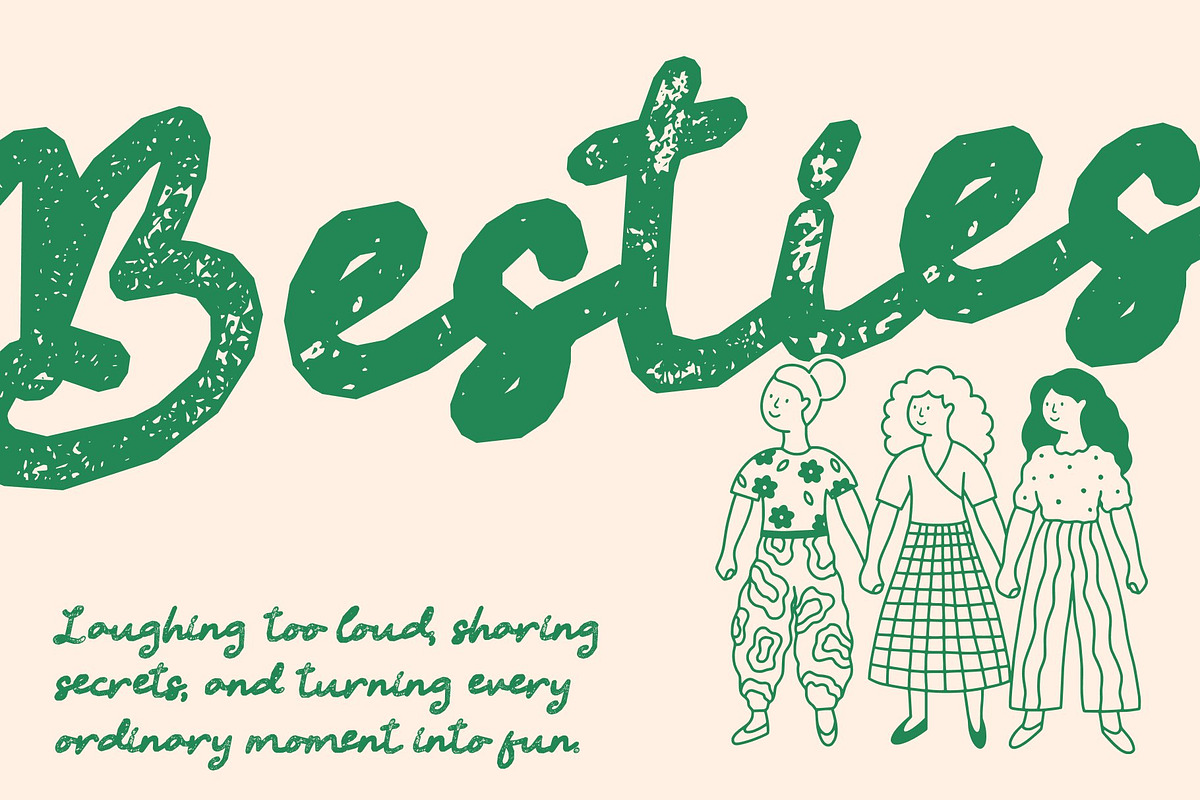 CS Galya Stamp, a Script Font by Craft Supply Co. (Photo 5 of 8)