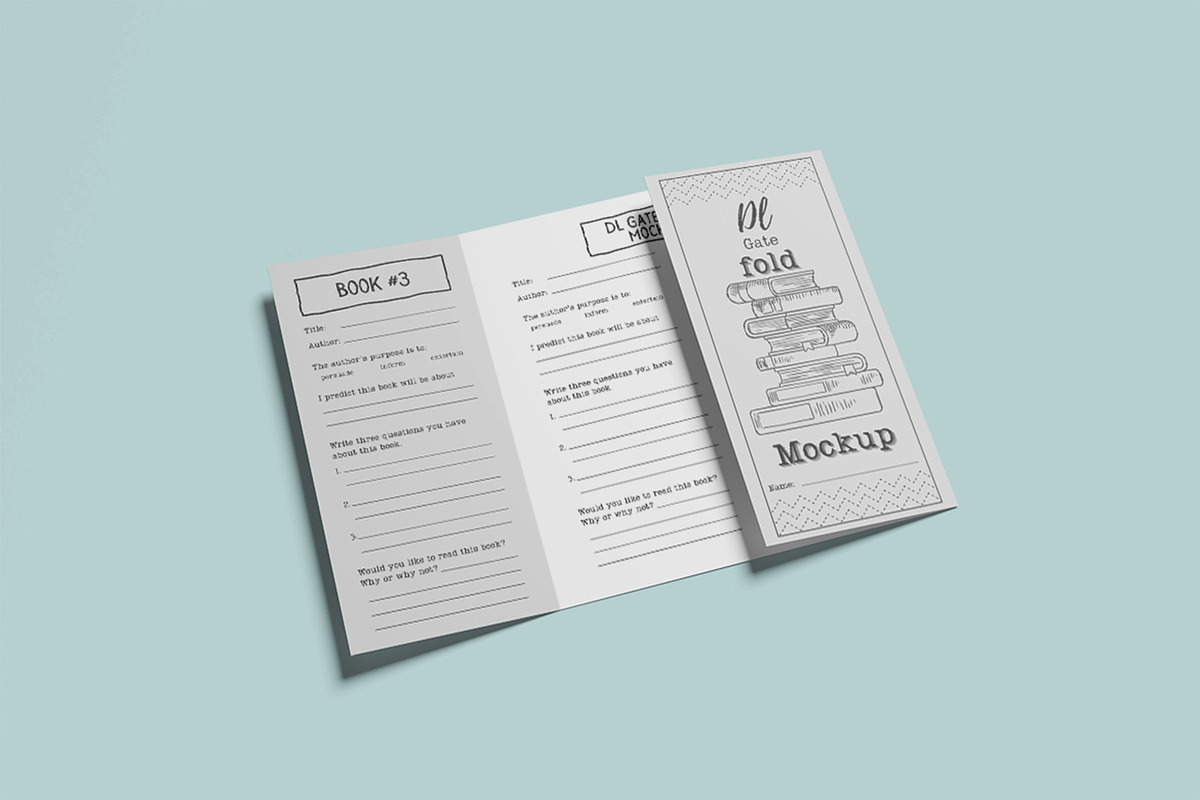 DL Gate Fold Mockup, an Advertising Mockup by Twins_studio (Photo 3 of 5)
