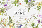 Meadow Flowers Strawberry Collection, a Decorative Illustration by ReachDreams (Thumbnail 1 of 11)