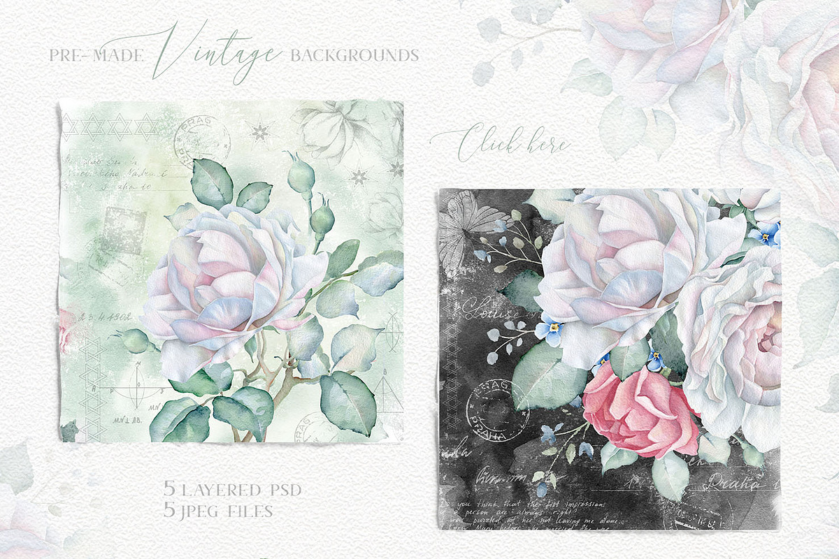 Delicate Watercolor Florals, a Decorative Illustration by Eva Katerina (Photo 12 of 25)