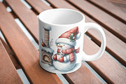 37 Adorable watercolor snowmen, a Seasonal Illustration by Cute Little Workshop (Thumbnail 6 of 8)