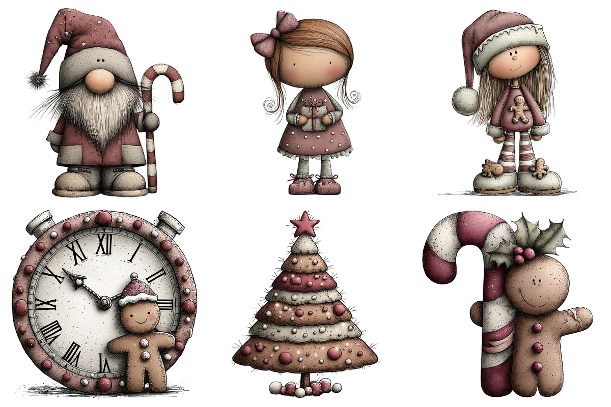 Gingerbread Christmas PNG Clipart, an Illustration by Daily.Designs (Photo 2 of 5)
