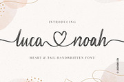 Luca Noah - Brush Heart Script Font, a Script Font by Jozoor (Thumbnail 1 of 6)