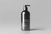 Black Bottles Cosmetic Mockup, a Packaging Mockup by DesignRushMarket (Thumbnail 8 of 8)