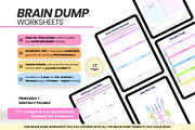 Brain Dump Printable ADHD Planner, a Print Template by PlannersByBee (Thumbnail 1 of 3)