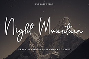 Night Mountain, a Handwritten Font by FreshTypeINK (Thumbnail 1 of 8)