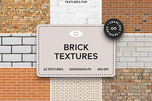 22 Seamless Brick Texture Pack, a Texture Graphic by Top Textures