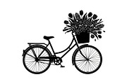 Flower Bicycle Silhouette Bundle, an Illustration by Gaye Art (Thumbnail 8 of 31)