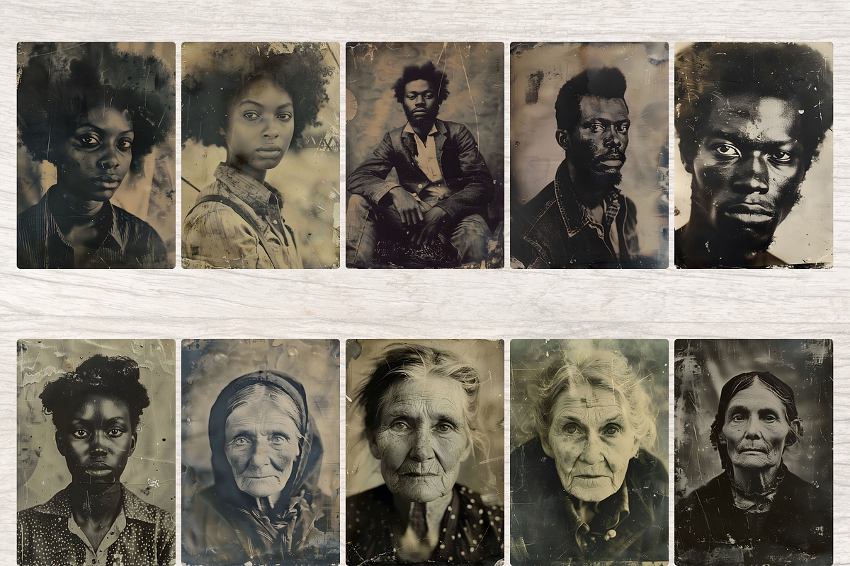 VINTAGE REALISTIC PORTRAITS, a Person Illustration by Daring Digies (Photo 2 of 10)