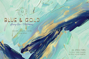 Turquoise & Gold Acrylic Backgrounds