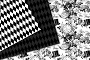 Black & White Alice Graphics, an Illustration by Digital Curio (Thumbnail 6 of 8)