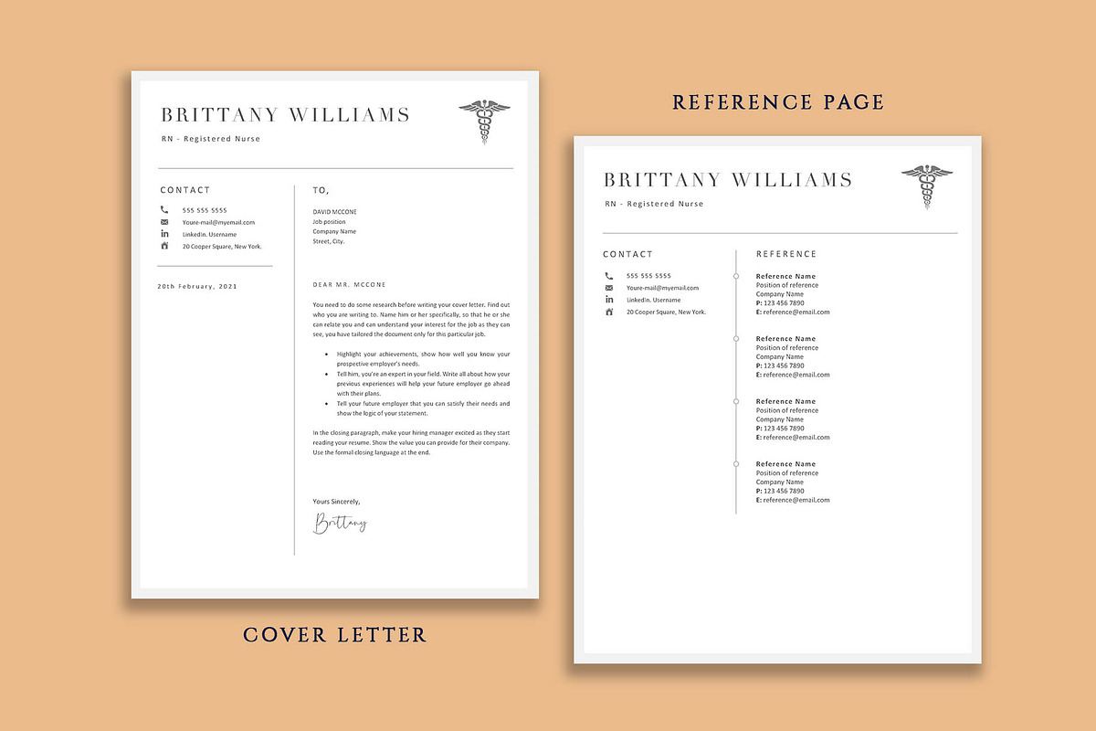 Nurse Resume Template Word, Pages, a Resume Template by VictoriousVita (Photo 5 of 8)