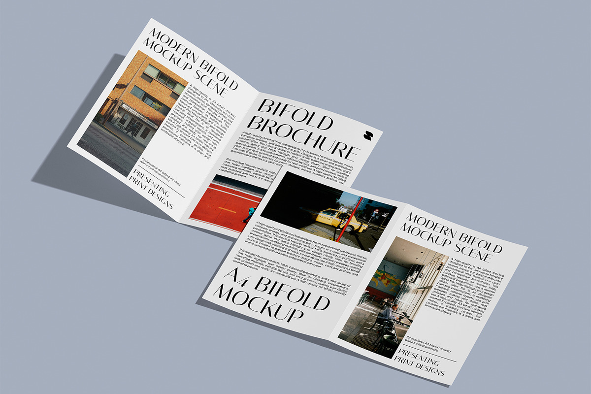 A4 Bifold Mockup, an Advertising Mockup by Unerispace (Photo 2 of 5)