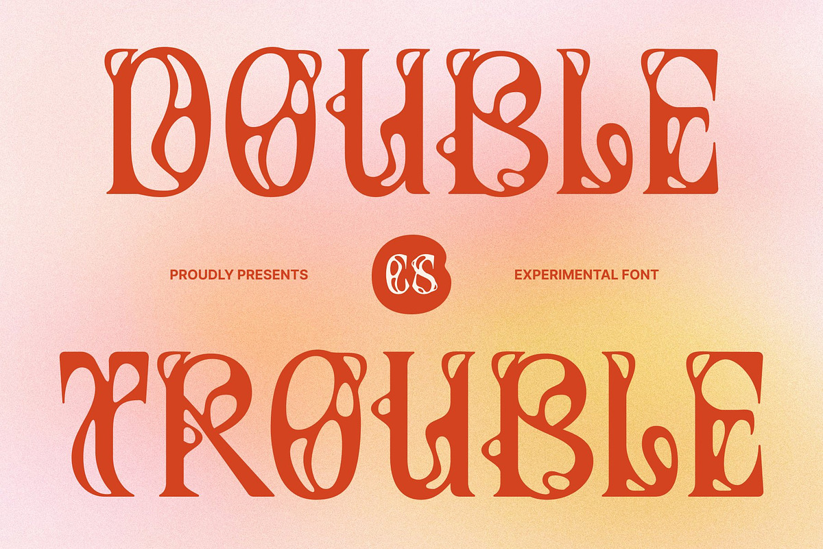 Trouble – Melted Serif Font, a Serif Font by Craft Supply Co. (Photo 1 of 8)