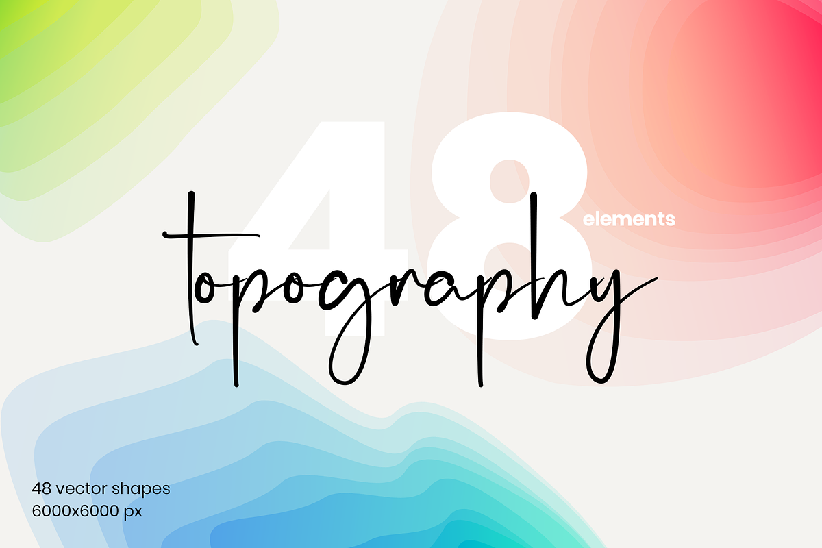 Gradient collection with 48 elements, a Texture Graphic by VitalexStudio (Photo 1 of 14)