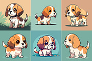 Cute cartoon beagle dog, an Animal Illustration by Zoya Miller (Thumbnail 3 of 3)
