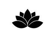 Lotus Flower Vector Icon Bundle, an Illustration by yasushie (Thumbnail 28 of 51)