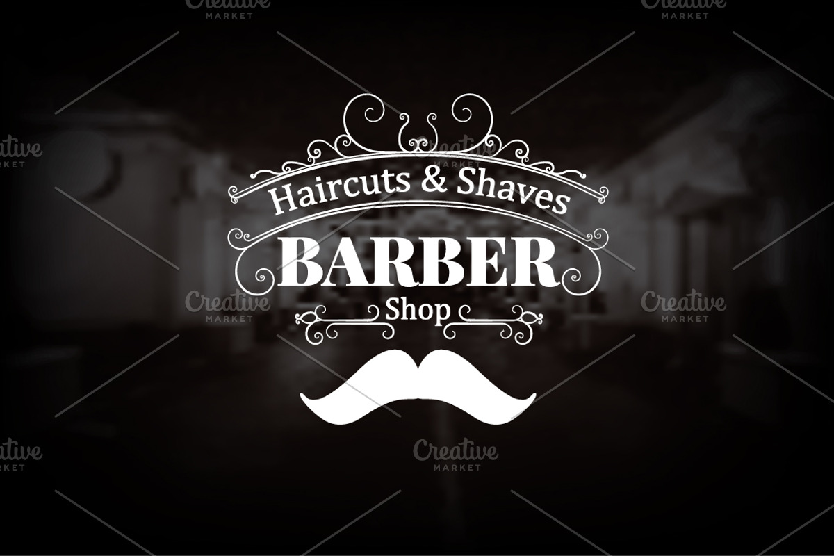 BARBER SHOP Logo, a Branding & Logo Template by Vintage Shop (Photo 1 of 2)