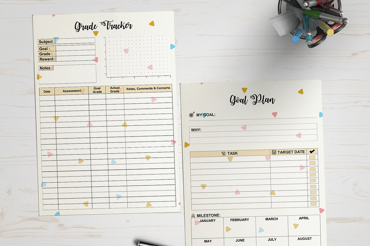 Student Study Planner, a Templates & Theme by Wow Designs (Photo 4 of 9)