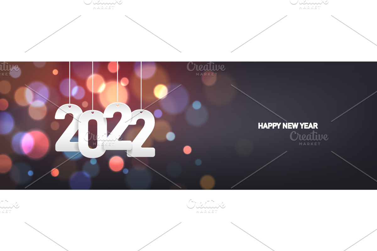 Happy new year 2022, an Illustration by AlexMstudio
