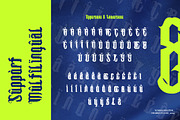 Roffes Brawry - Modern Blackletter, a Blackletter Font by Dhabee (Thumbnail 12 of 15)