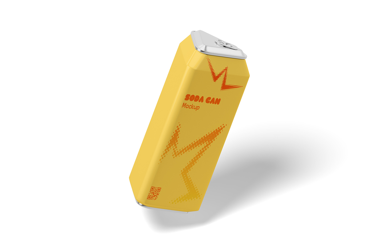Triangular Beverage Can Mockup, a Cups & Container Mockup by DSNA Mockup (Photo 4 of 5)