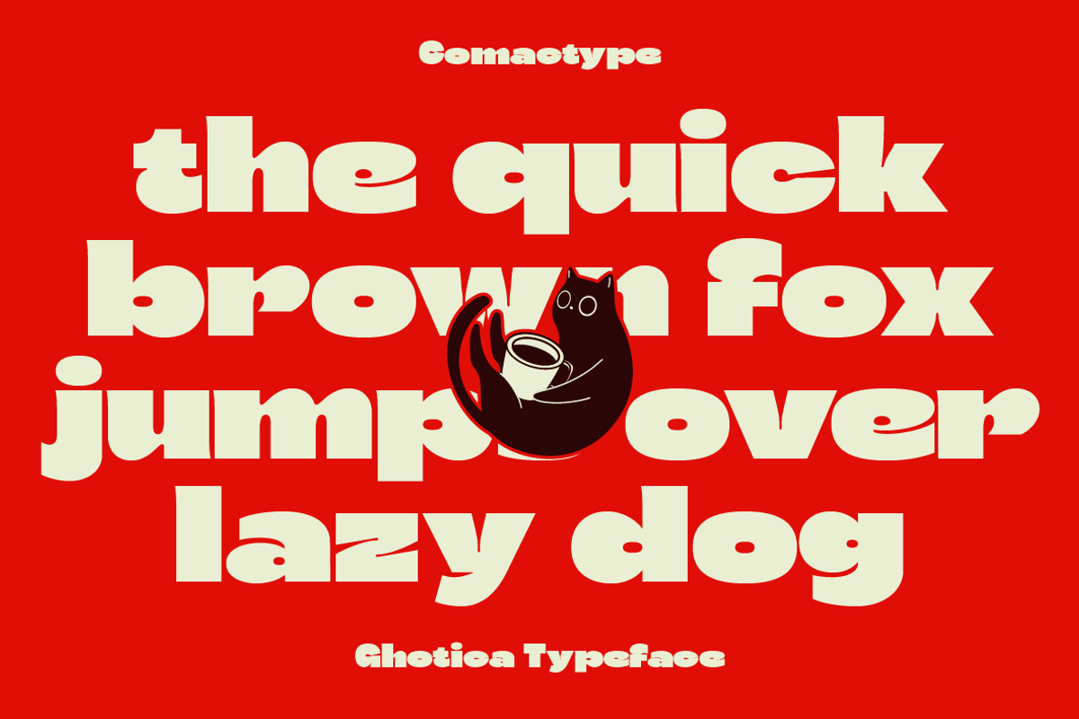 Ghotica- Bold Display Typeface, a Sans Serif Font by Comactype Foundry (Photo 11 of 13)
