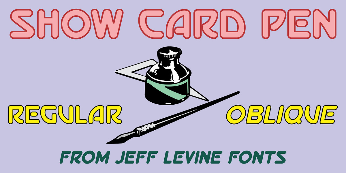 Show Card Pen JNL, a Sans Serif Font by Jeff Levine Fonts (Photo 1 of 5)