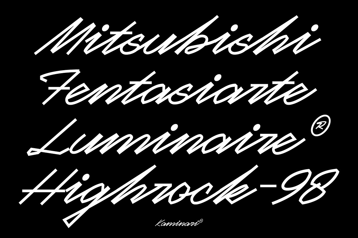 AT Kaminari Script, a Script Font by Any-Type® Foundry (Photo 3 of 10)