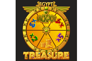 Wheel of fortune in Egyptian style, an Object Illustration by BabySofja