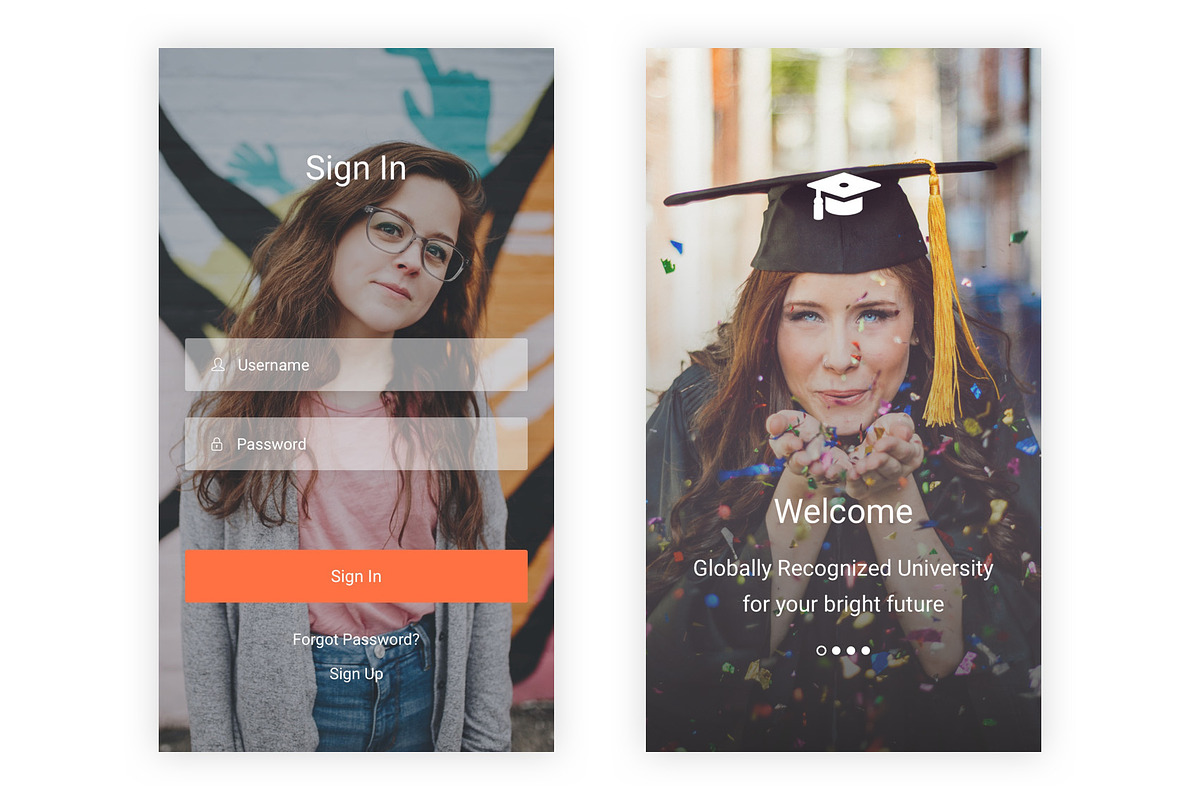 Education & Learning UI Kit (PSD), an UI Kit Template by themelove (Photo 5 of 10)