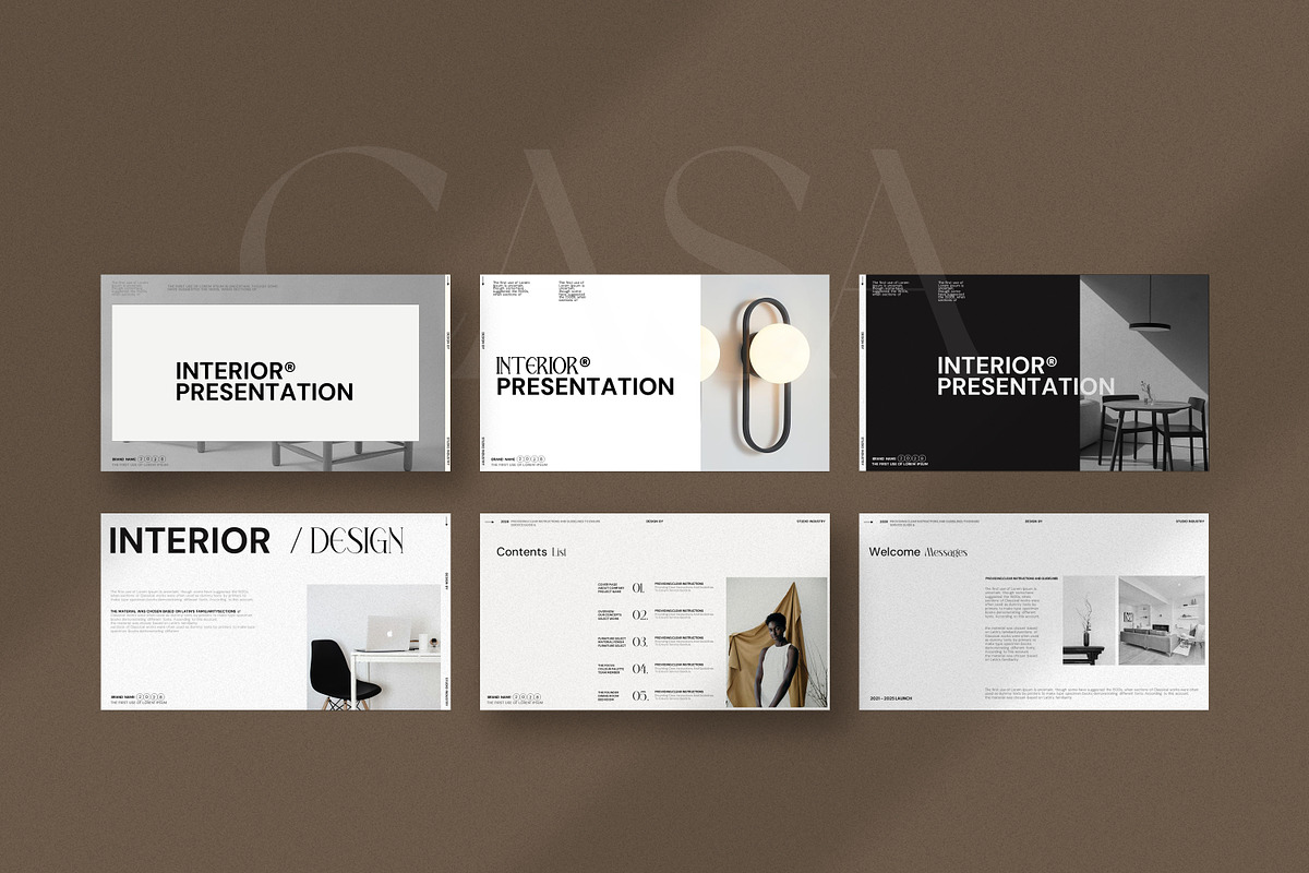 CASA | Interior Design Presentation, a Presentation Template by Studio ...